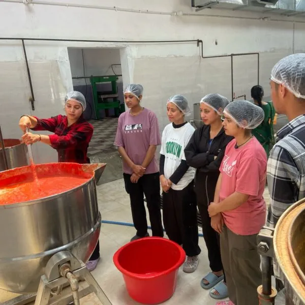 Canning and puree training at GROWS, Dehradun